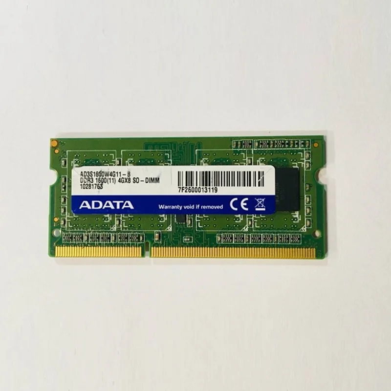 رم لپ تاپ ADATA مدل AD3S1600W4G11-B DDR3 ظرفیت گیگابایت